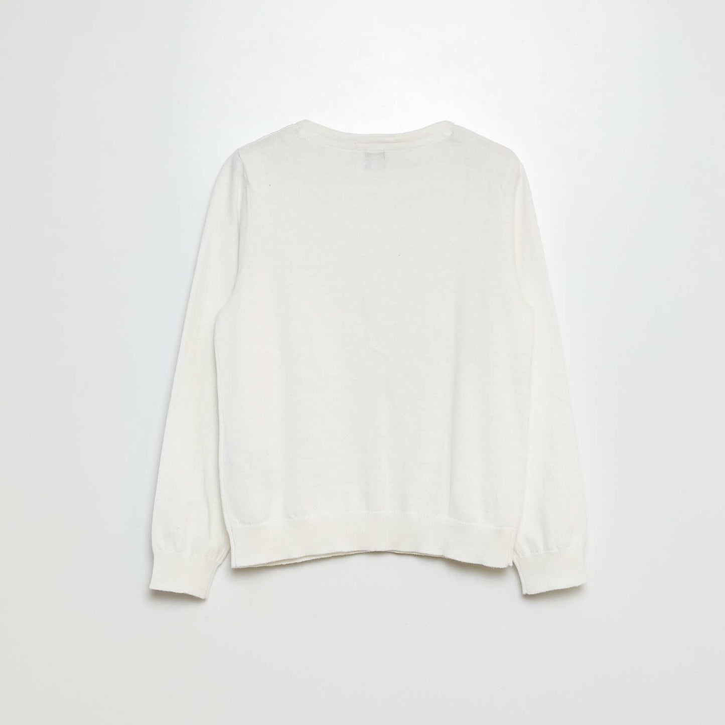 Gilet en maille unie BLANC