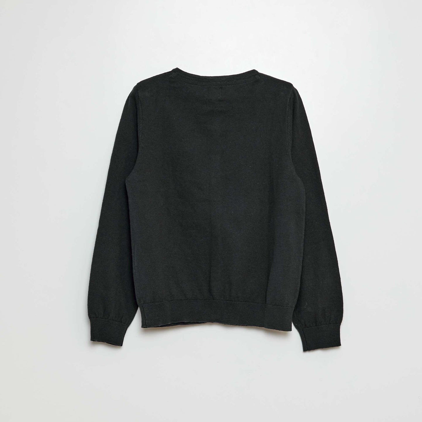 Gilet en maille unie NOIR