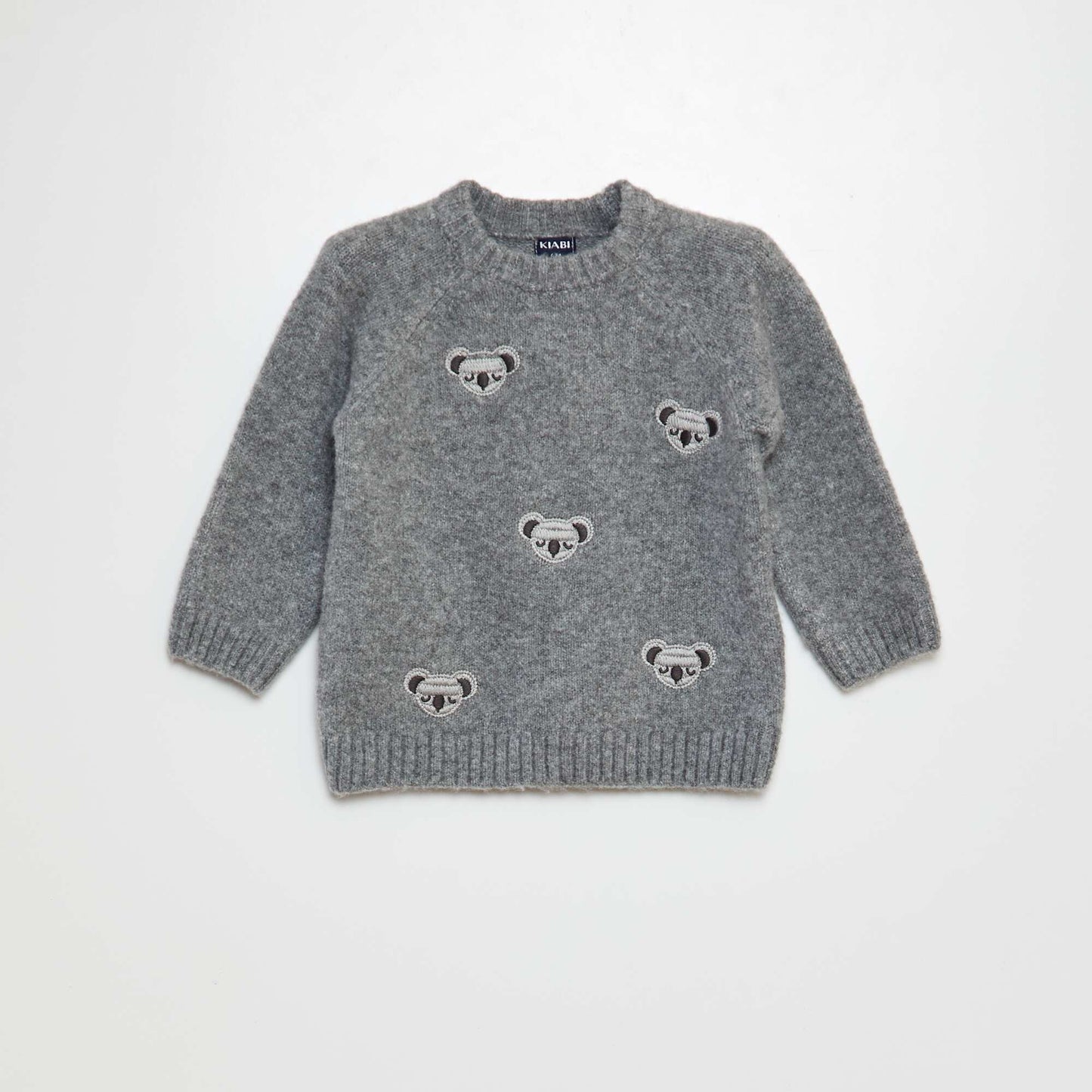 Pull en maille douce Gris foncé