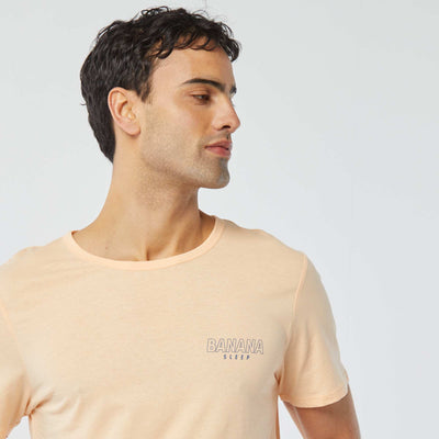 Pyjama court - 2 pièces ORANGE/BLEU