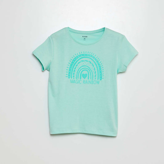 T-shirt en maille jersey imprimé VERT