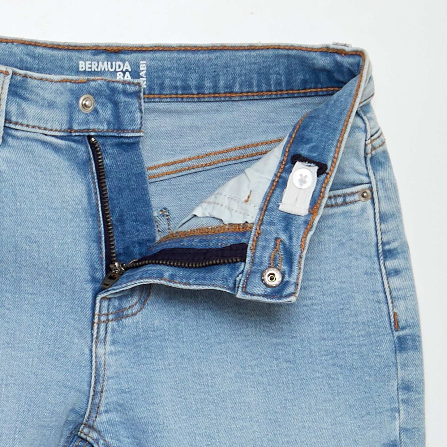 Bermuda en jean Bleu