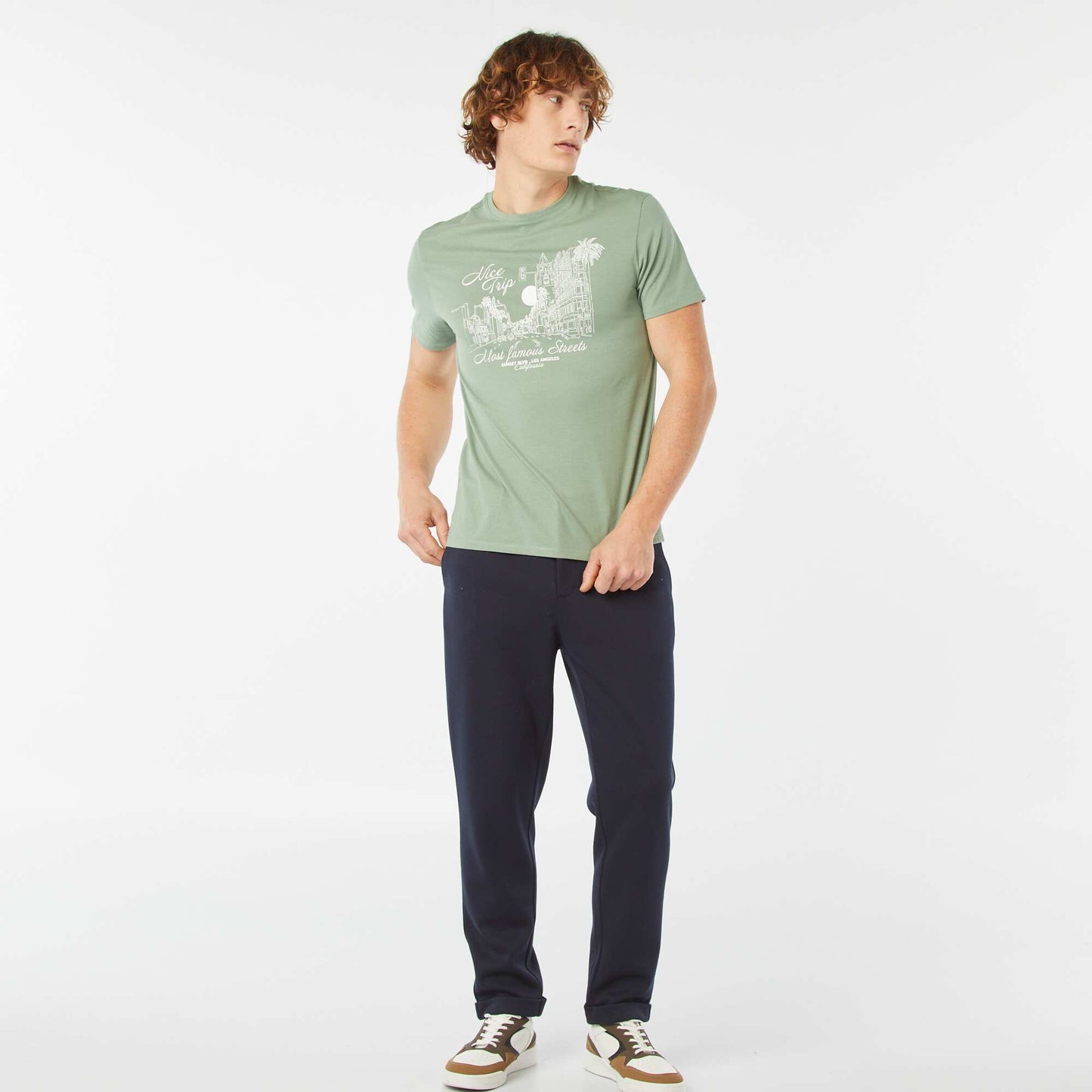 T-shirt imprimé manches courtes VERT