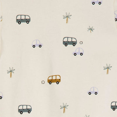 Pyjama dors bien avec pieds à motifs BLANC