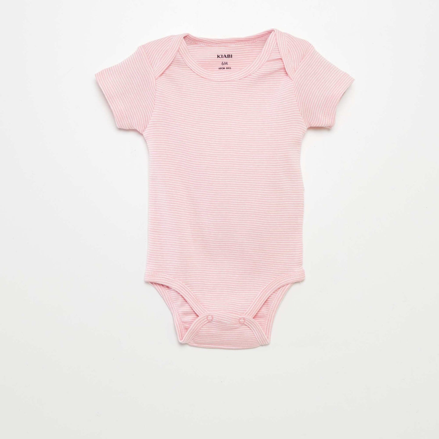 Bodies imprimés en coton - lot de 3 BLANC/ROSE