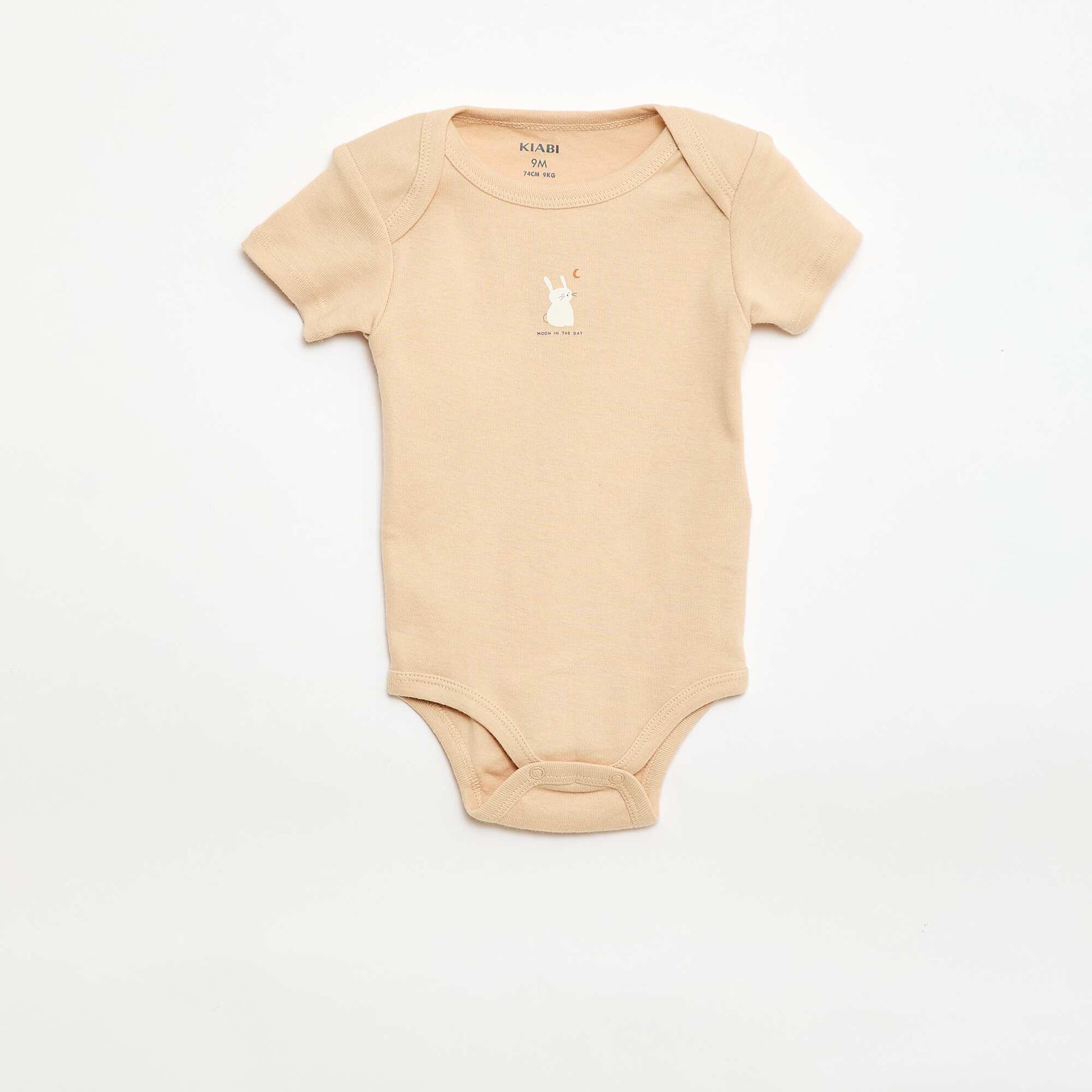 Bodies imprimés en coton - lot de 3 BEIGE