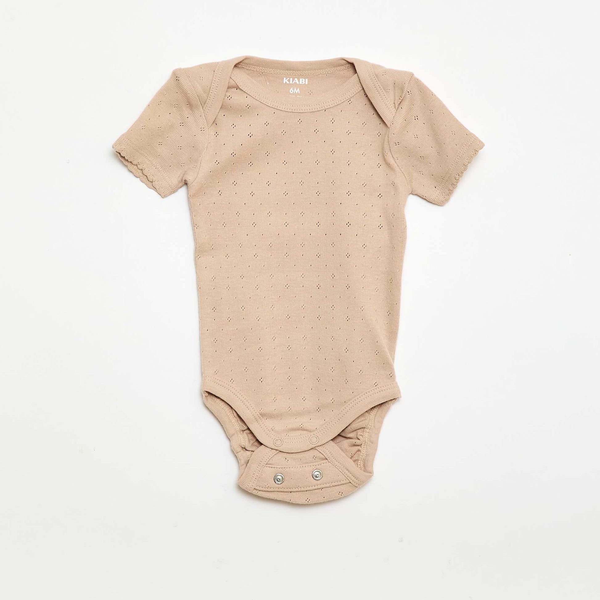 Bodies évolutif en maille unie - Lot de 3 BEIGE