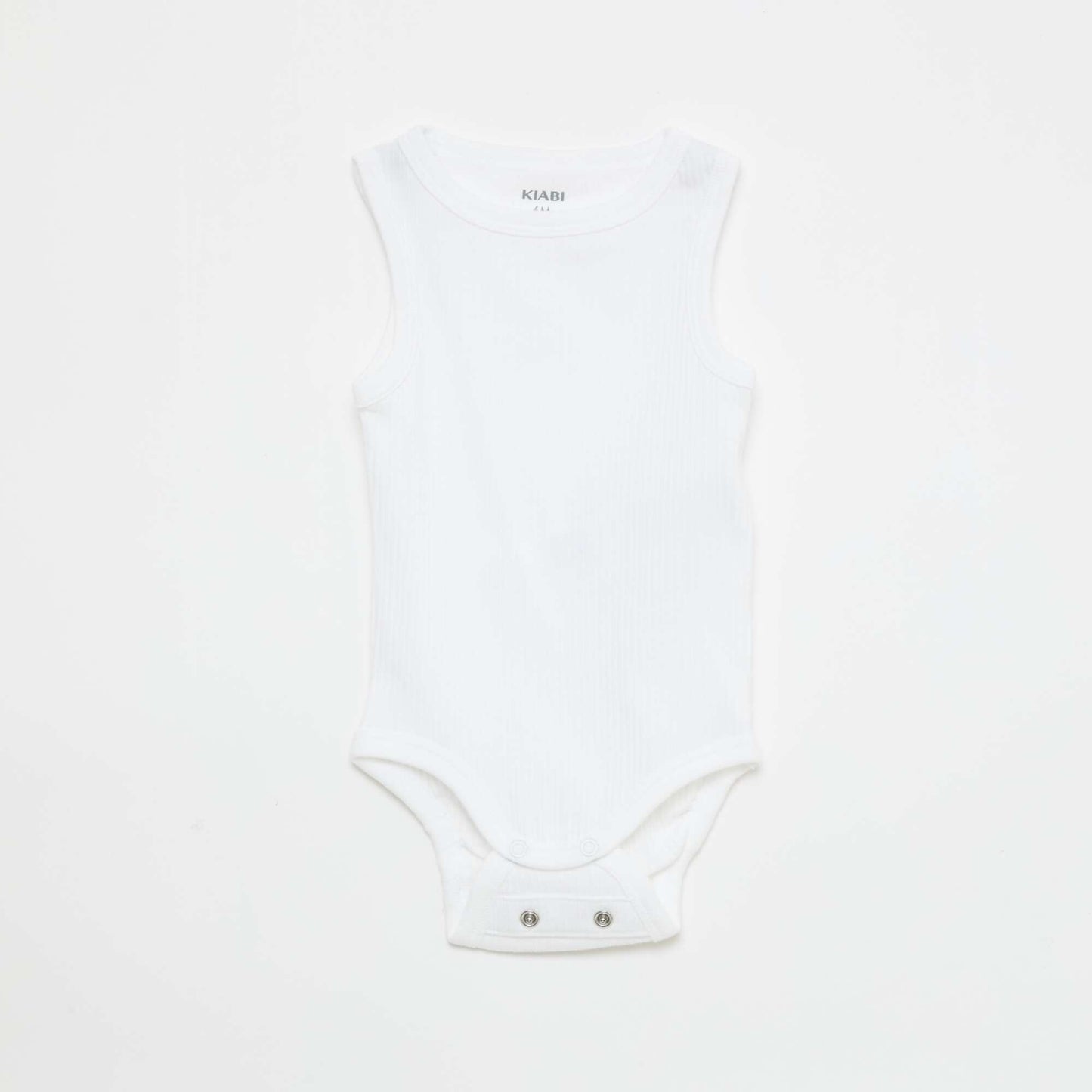 Lot de 3 bodies évolutifs à bretelles unis BLANC