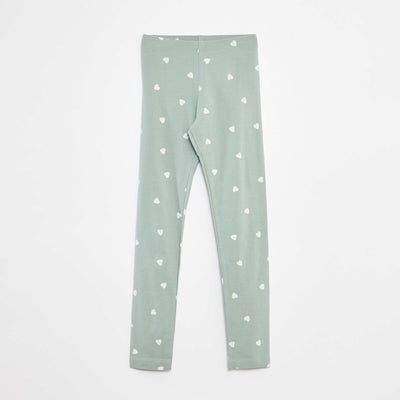 Legging long en jersey BLEU