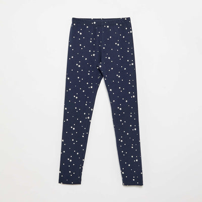 Legging long en jersey BLEU