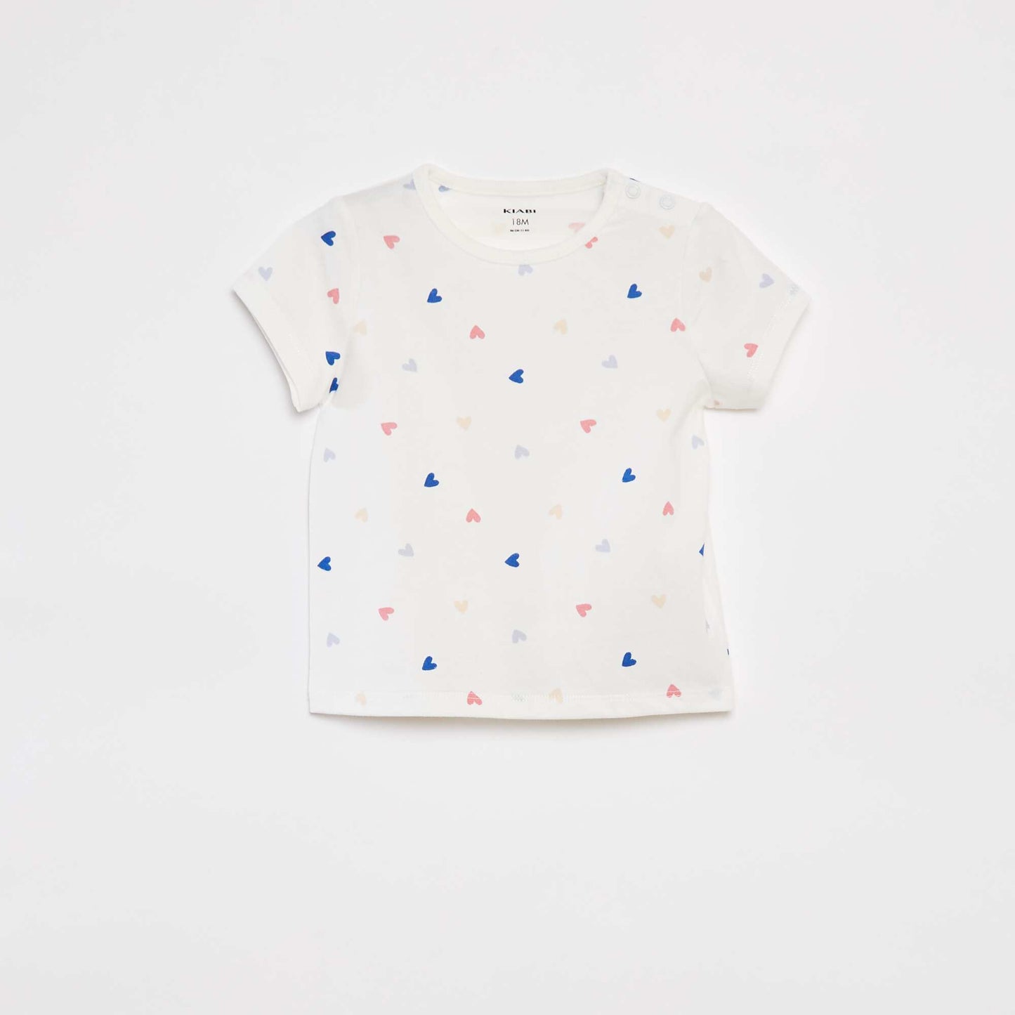 Pyjama court t-shirt + short - 2 pièces BLANC