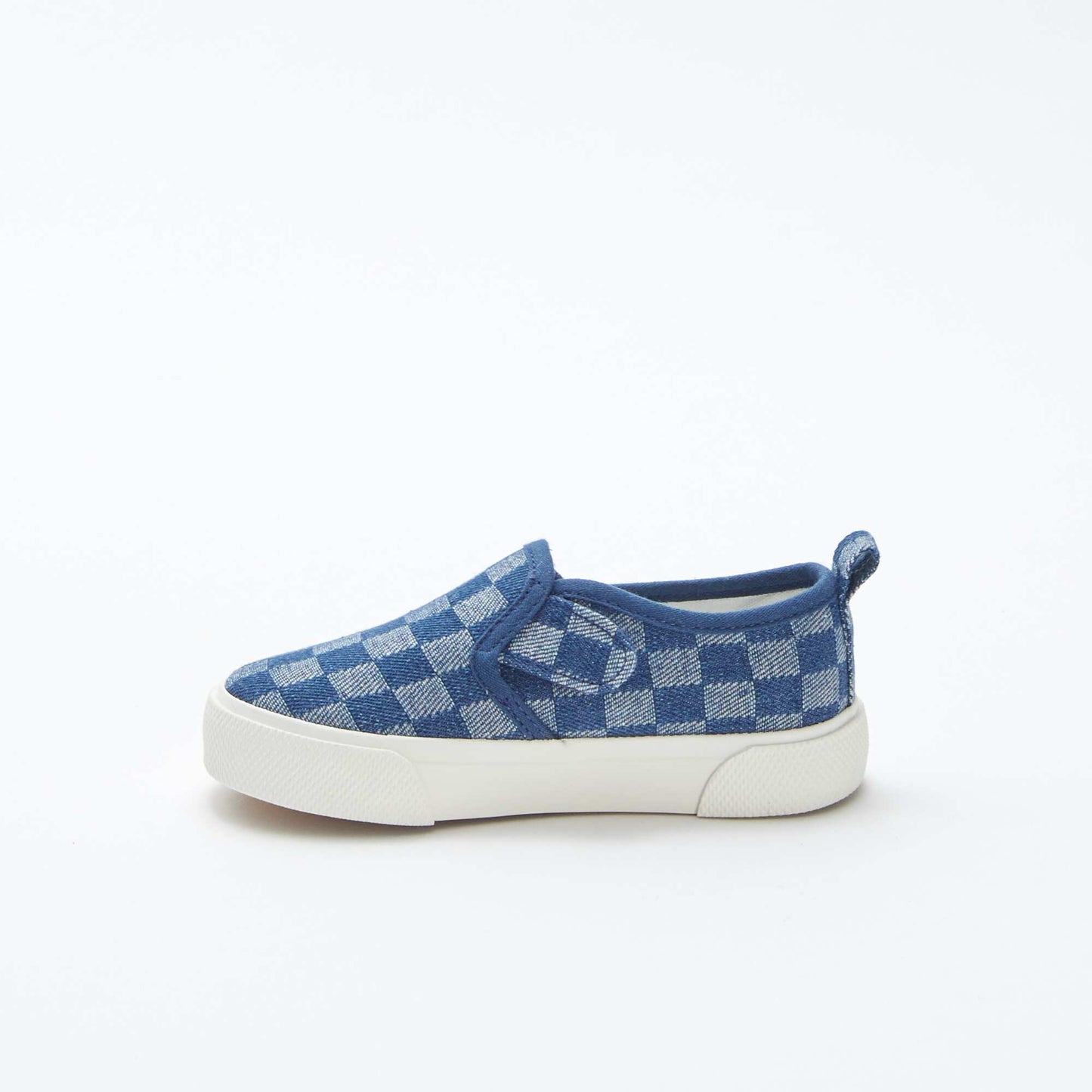 Baskets slip-on à carreaux BLEU