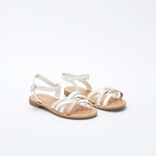 Sandales à multi-brides BLANC
