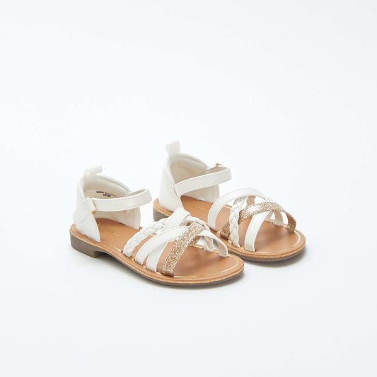 Sandales à multi-brides BLANC