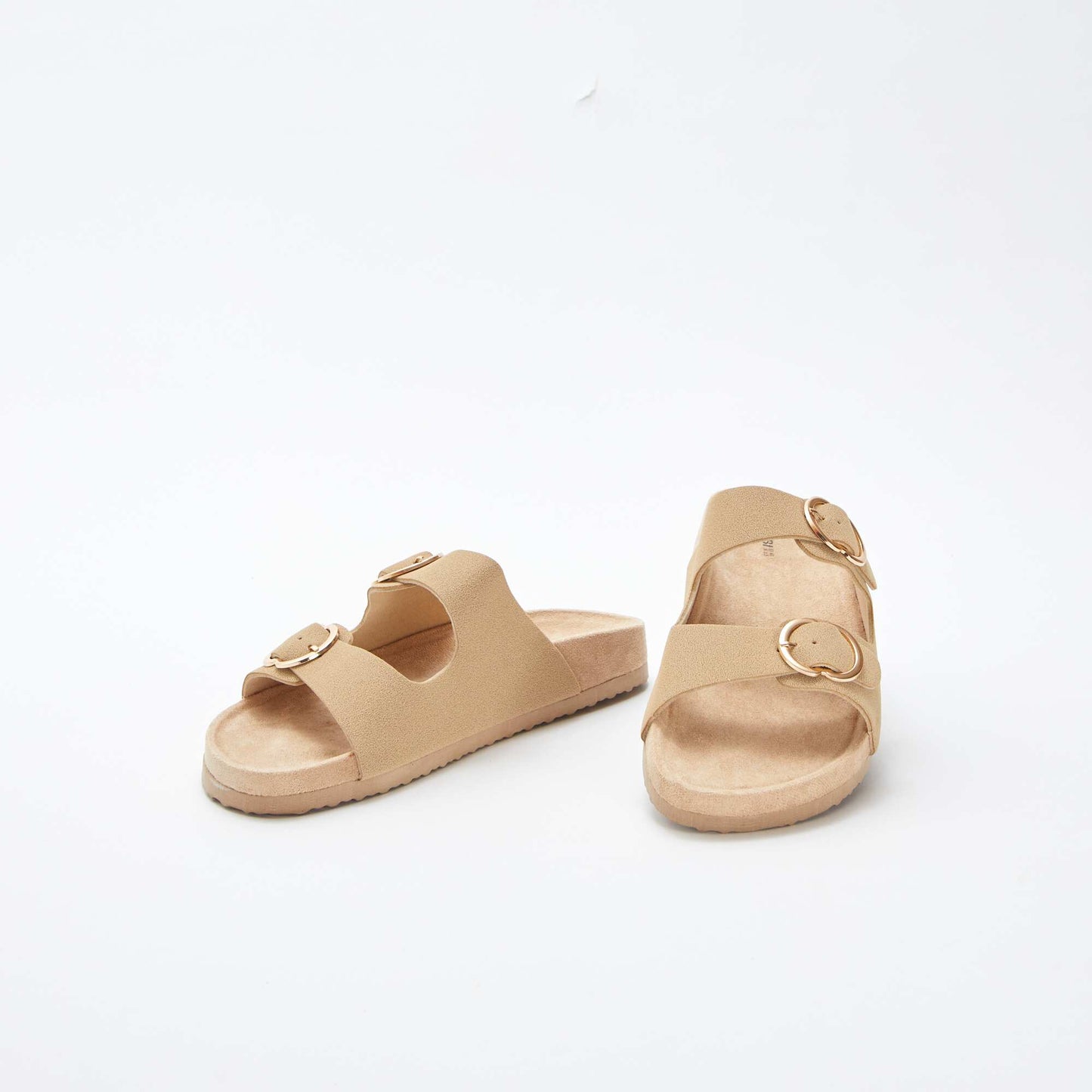 Mules épaisses double bride BEIGE