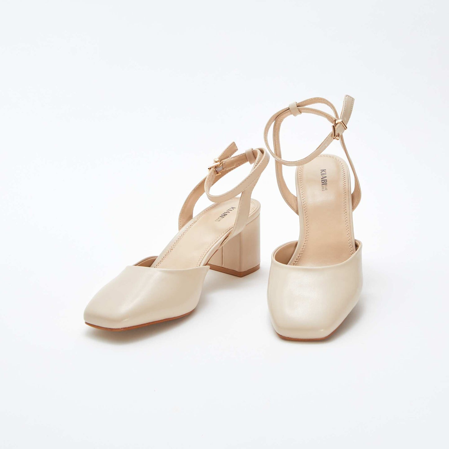 Sandales à talons type babies BEIGE