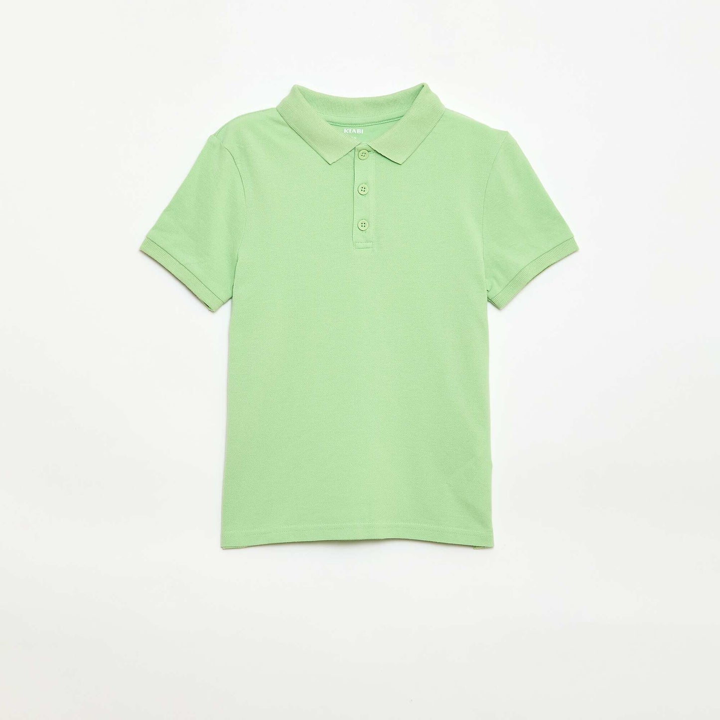 Polo uni en maille piquée VERT