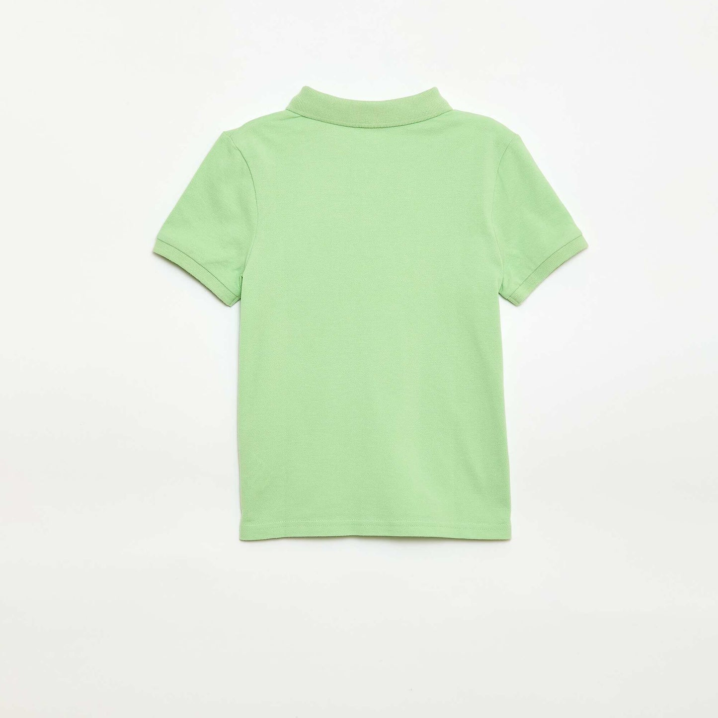 Polo uni en maille piquée VERT