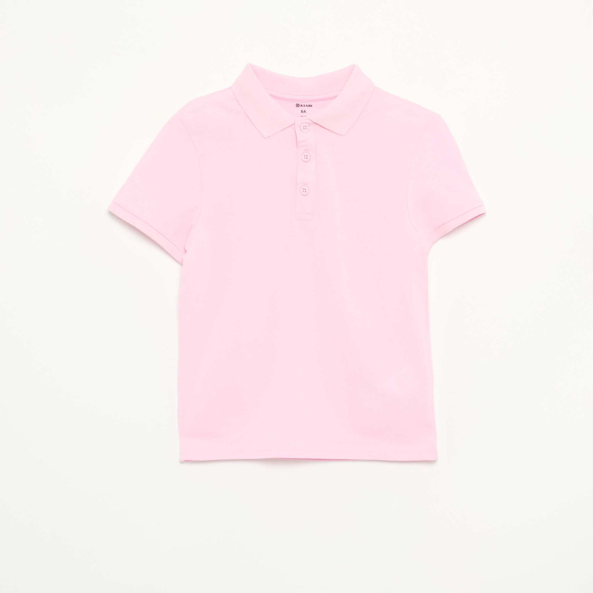 Polo uni en maille piquée ROSE