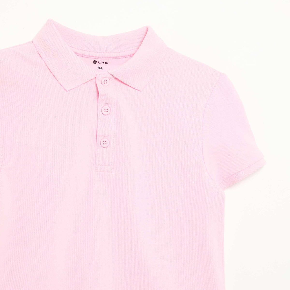 Polo uni en maille piquée ROSE