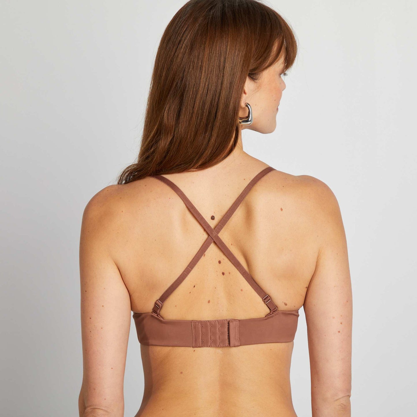 Soutien-gorge bandeau invisible MARRON