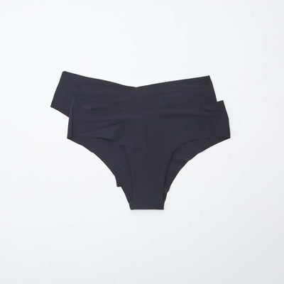 Lot de 2 shortys invisibles en microfibre NOIR