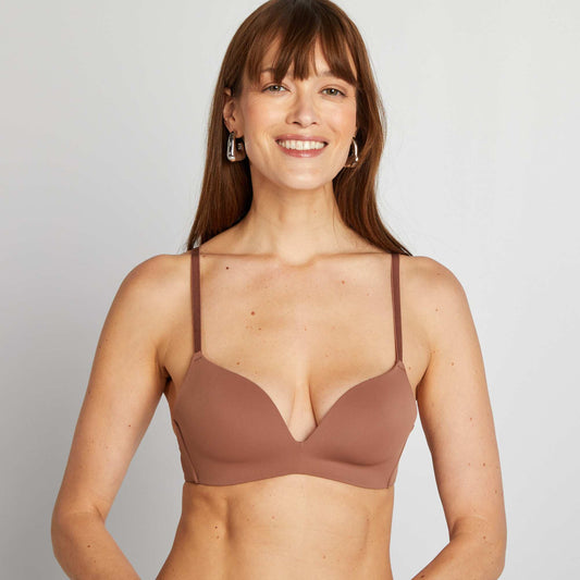 Triangle invisible en microfibre MARRON
