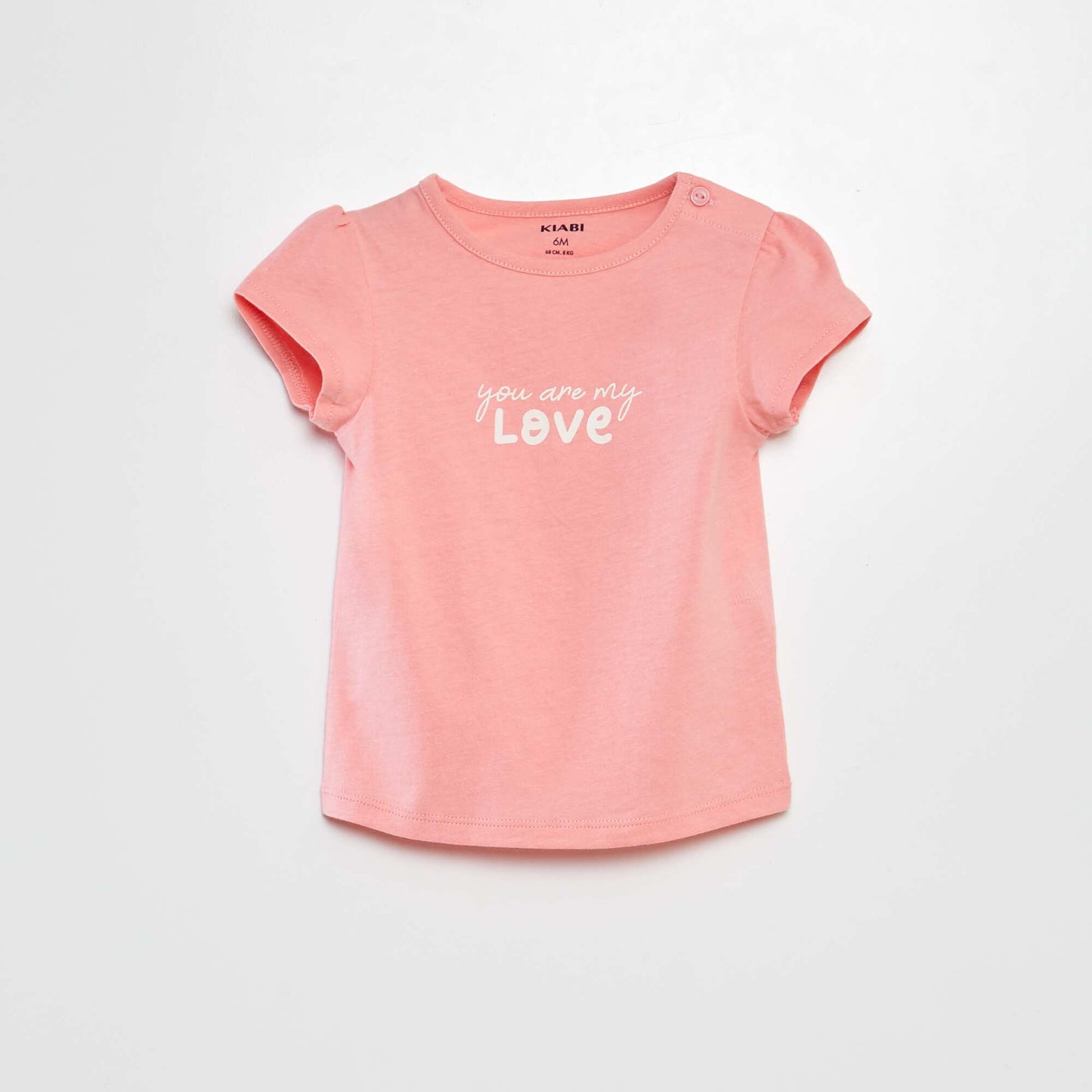 T-shirt imprimé en coton ROSE