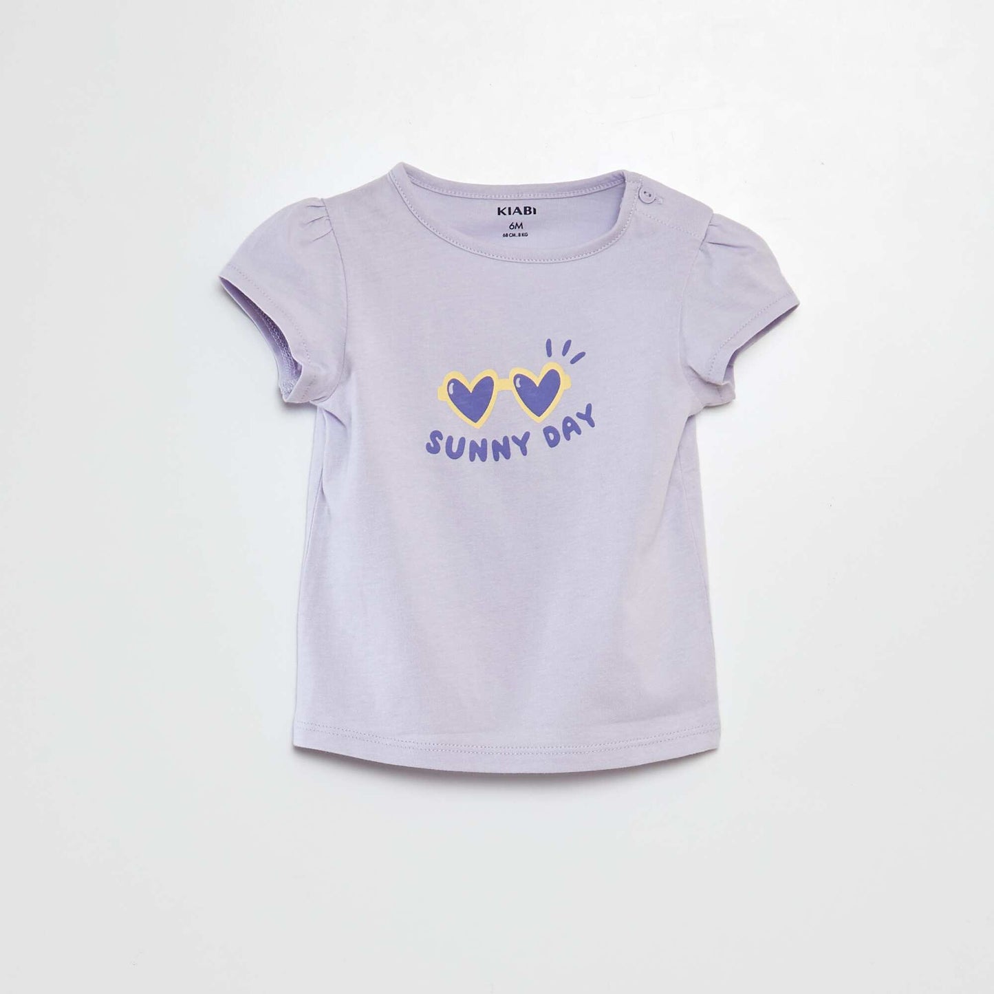 T-shirt imprimé en coton VIOLET