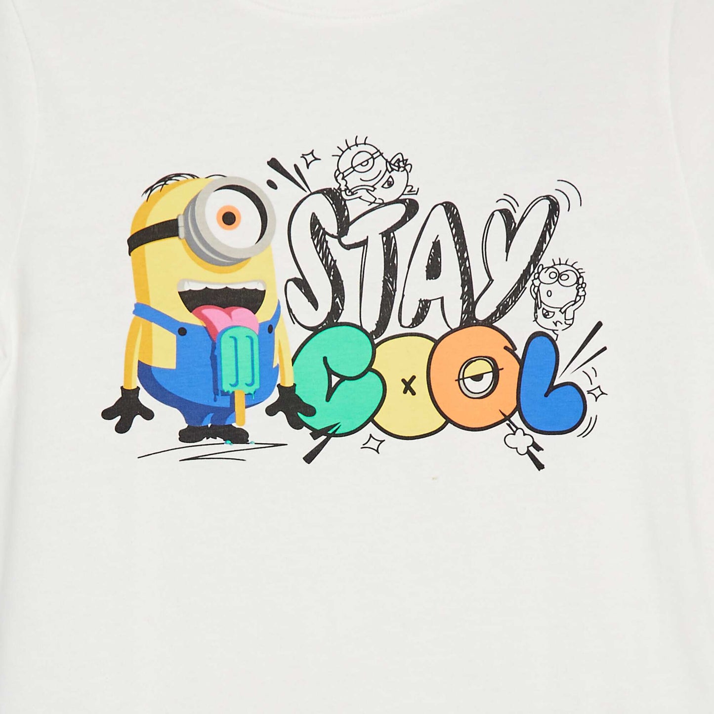 Tee-shirt imprimé 'Minions' BLANC