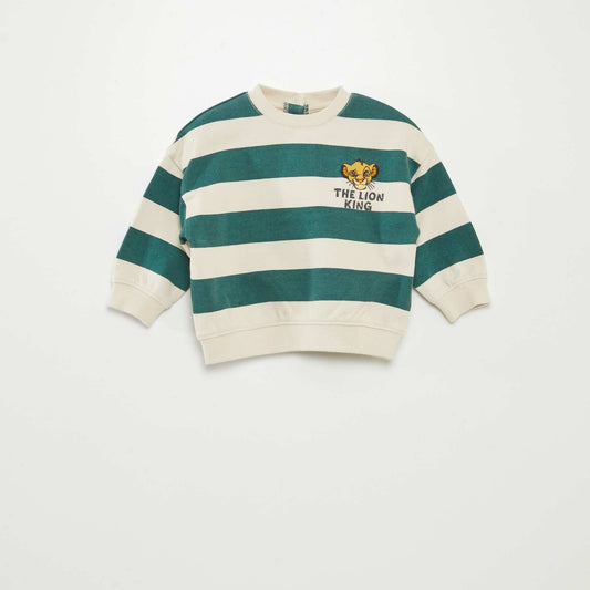 Sweat en french terry 'Disney' VERT