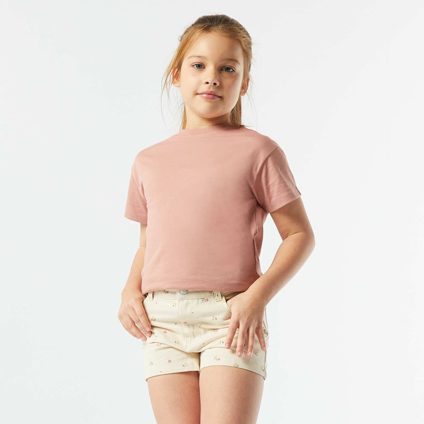 Short en jean BLANC