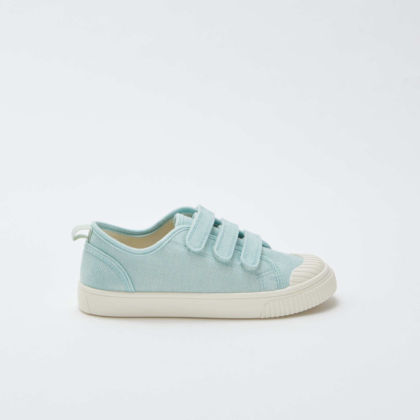 Baskets en toile avec scratchs VERT