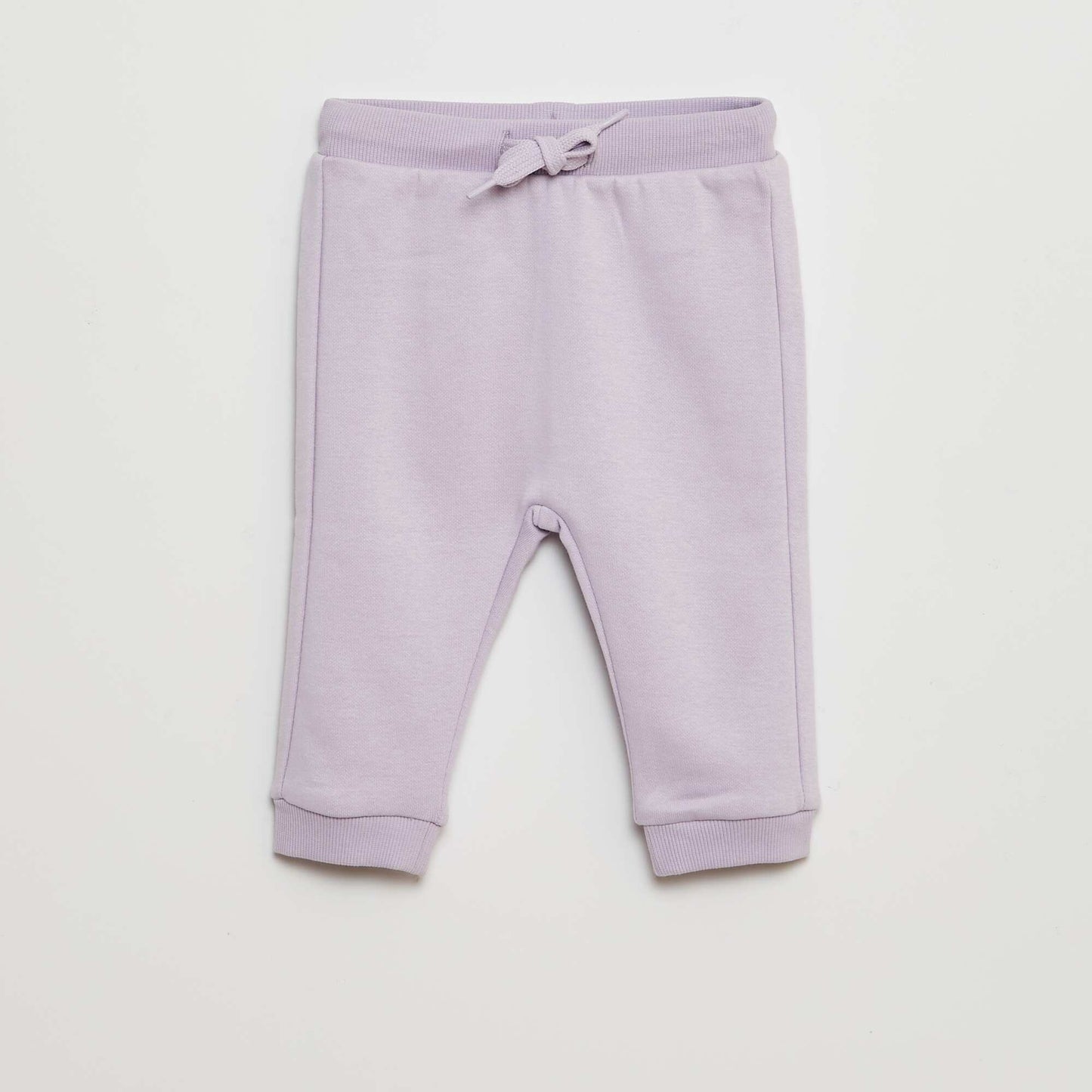 Ensemble jogging sweat + pantalon uni en molleton - 2 pièces Violet