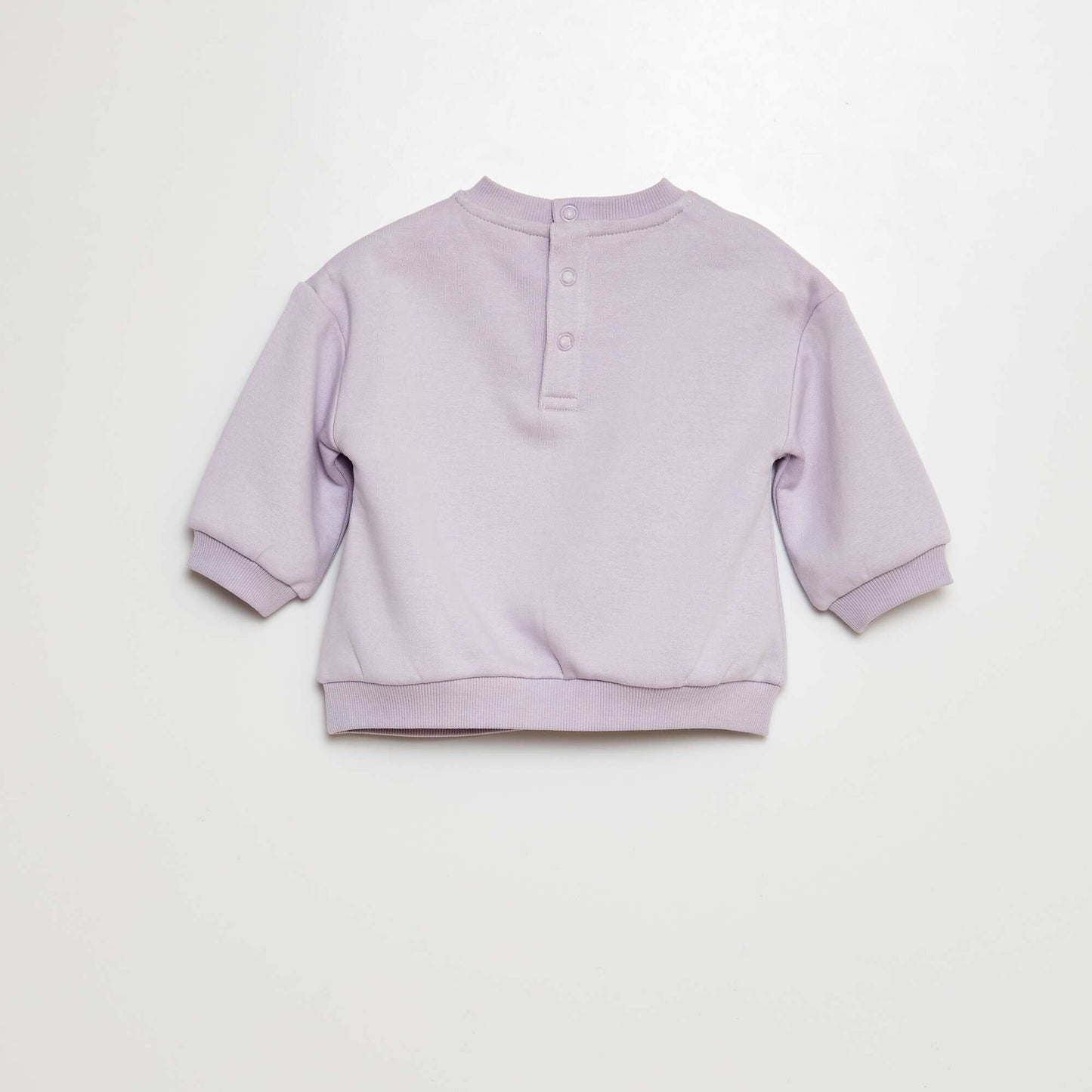 Ensemble jogging sweat + pantalon uni en molleton - 2 pièces Violet