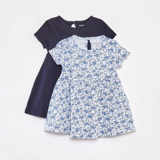 Lot de 2 robes à manches courtes BLEU
