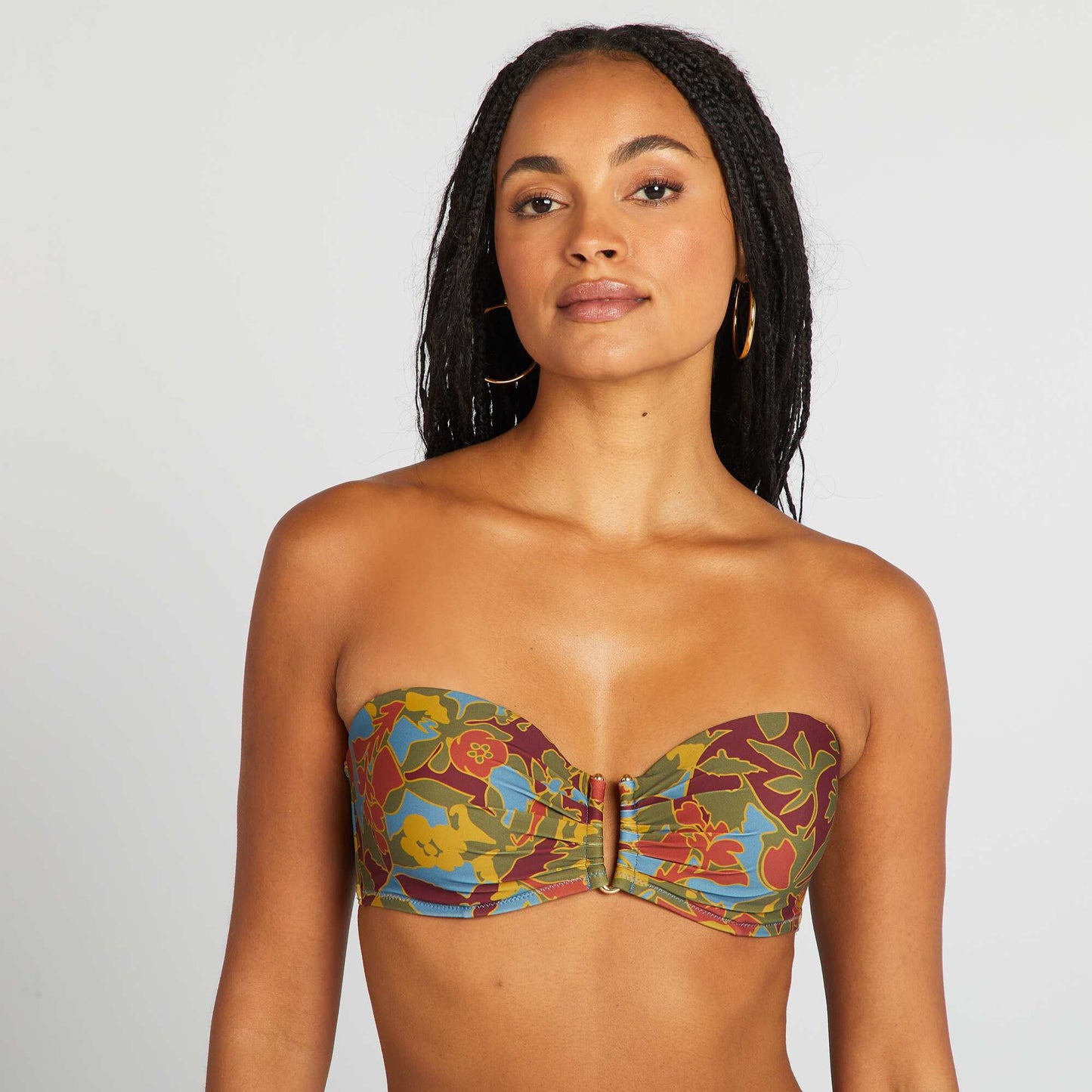 Soutien-gorge de bain fleuri à coques IMPRIMé FLEURI