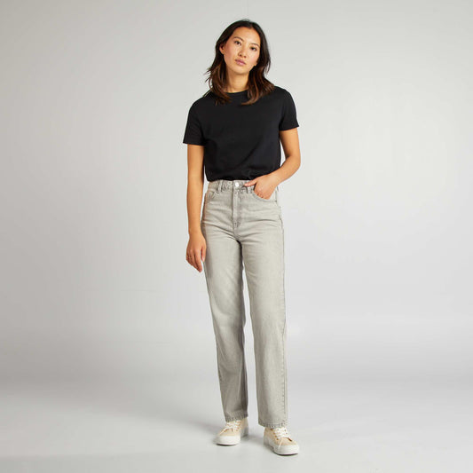 Jean regular / coupe droite Gris