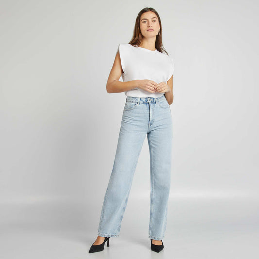 Jean regular / coupe droite Bleu