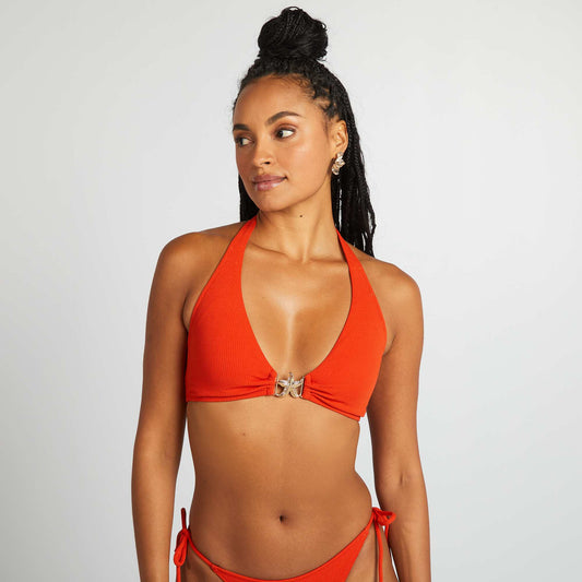 Soutien-gorge de bain avec détail étoile ORANGE