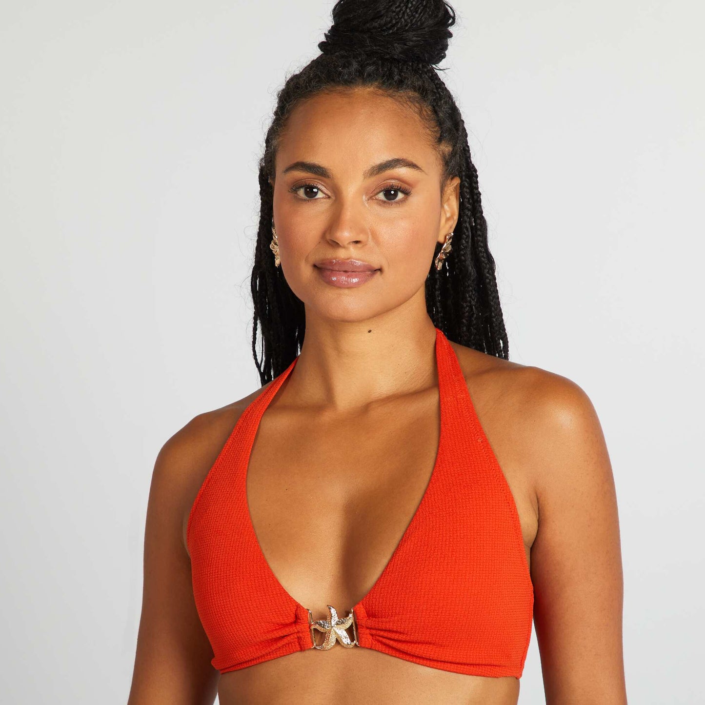 Soutien-gorge de bain avec détail étoile ORANGE