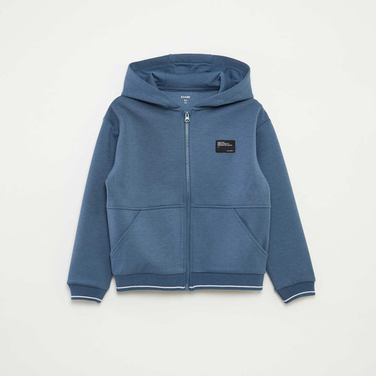 Sweat à capuche en matière douce NOIR