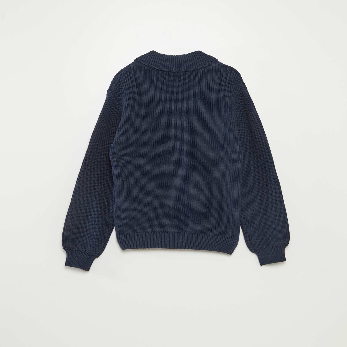 Gilet en maille tricot BLEU