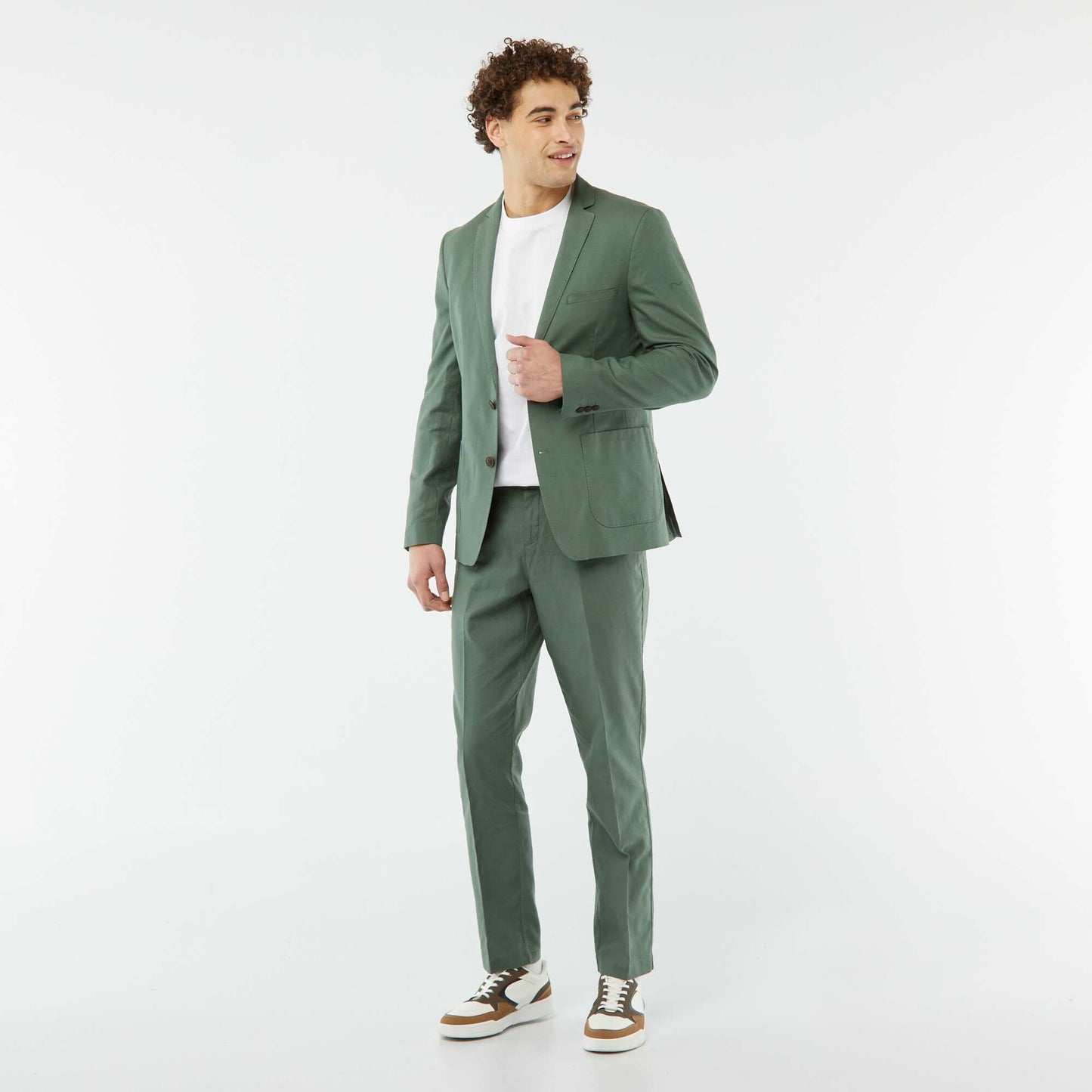 Pantalon de costume slim VERT