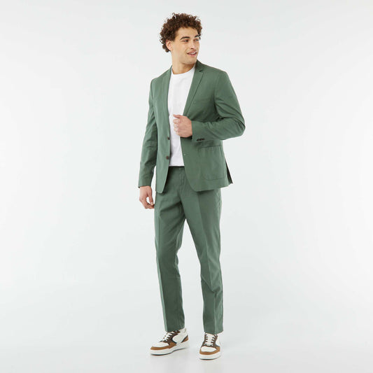 Pantalon de costume slim VERT