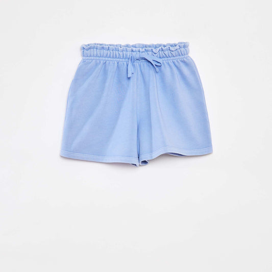 Short en molleton uni BLEU