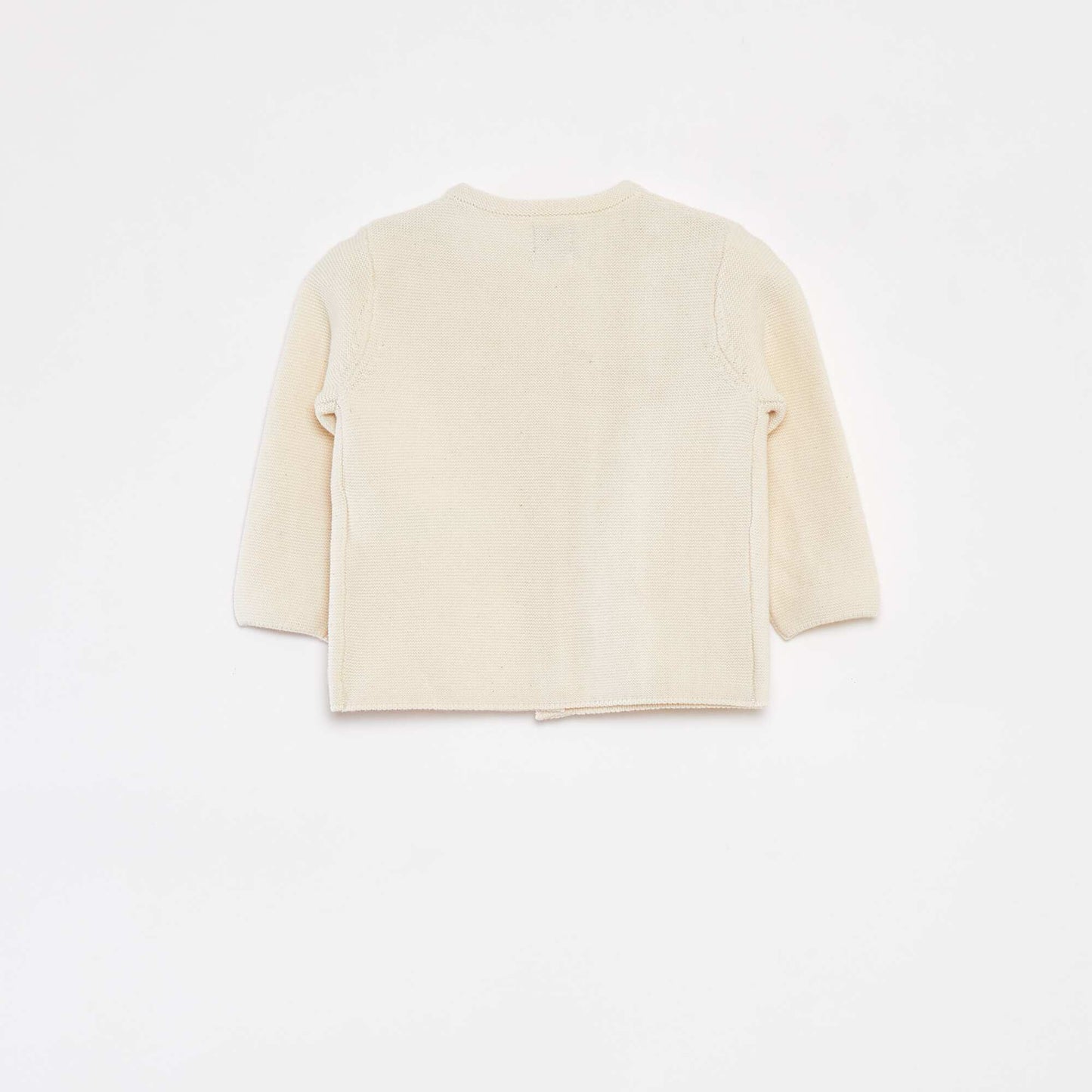 Gilet en tricot avec ouverture boutonnée BLANC