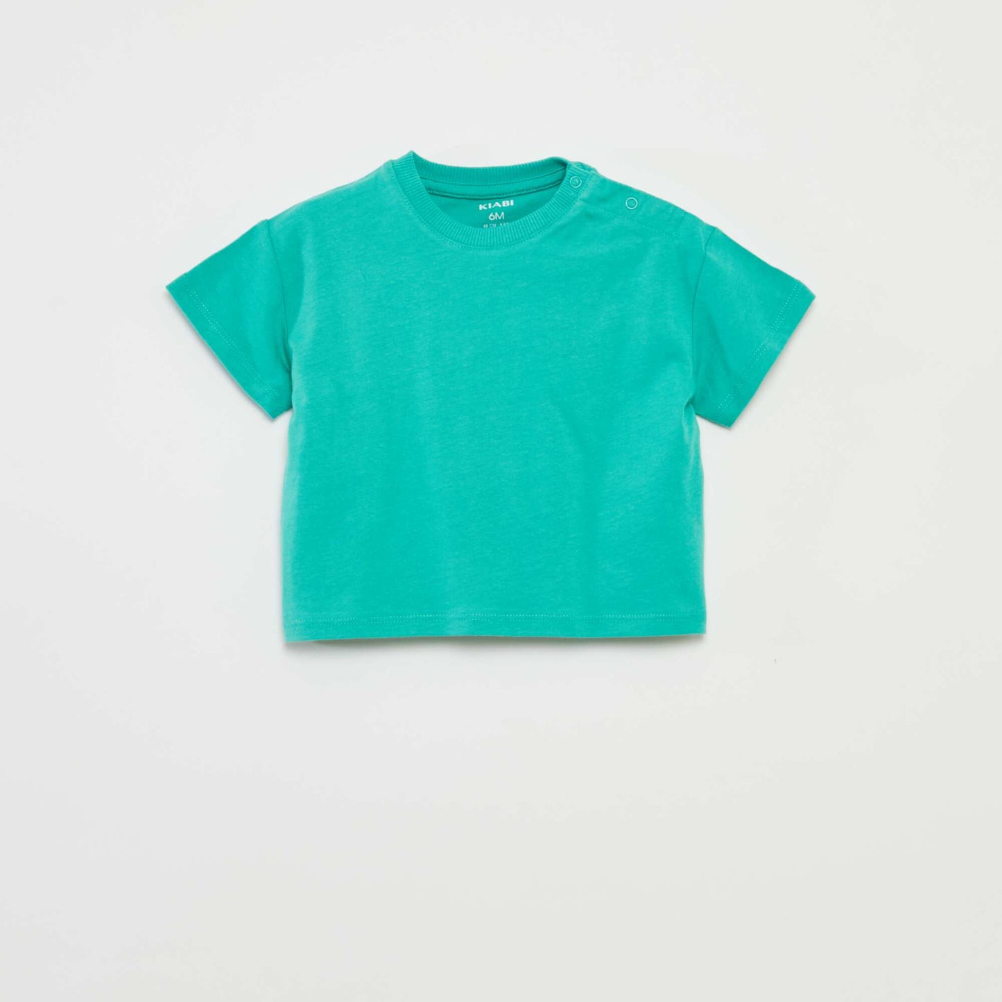 Lot de 2 t-shirts à manches courtes et col rond BLANC