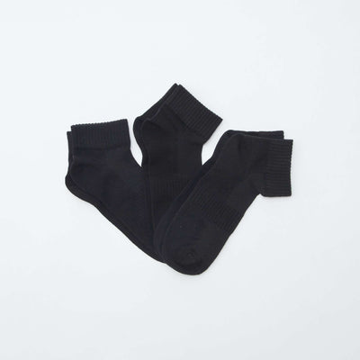 Lot de 3 chaussettes de sport NOIR