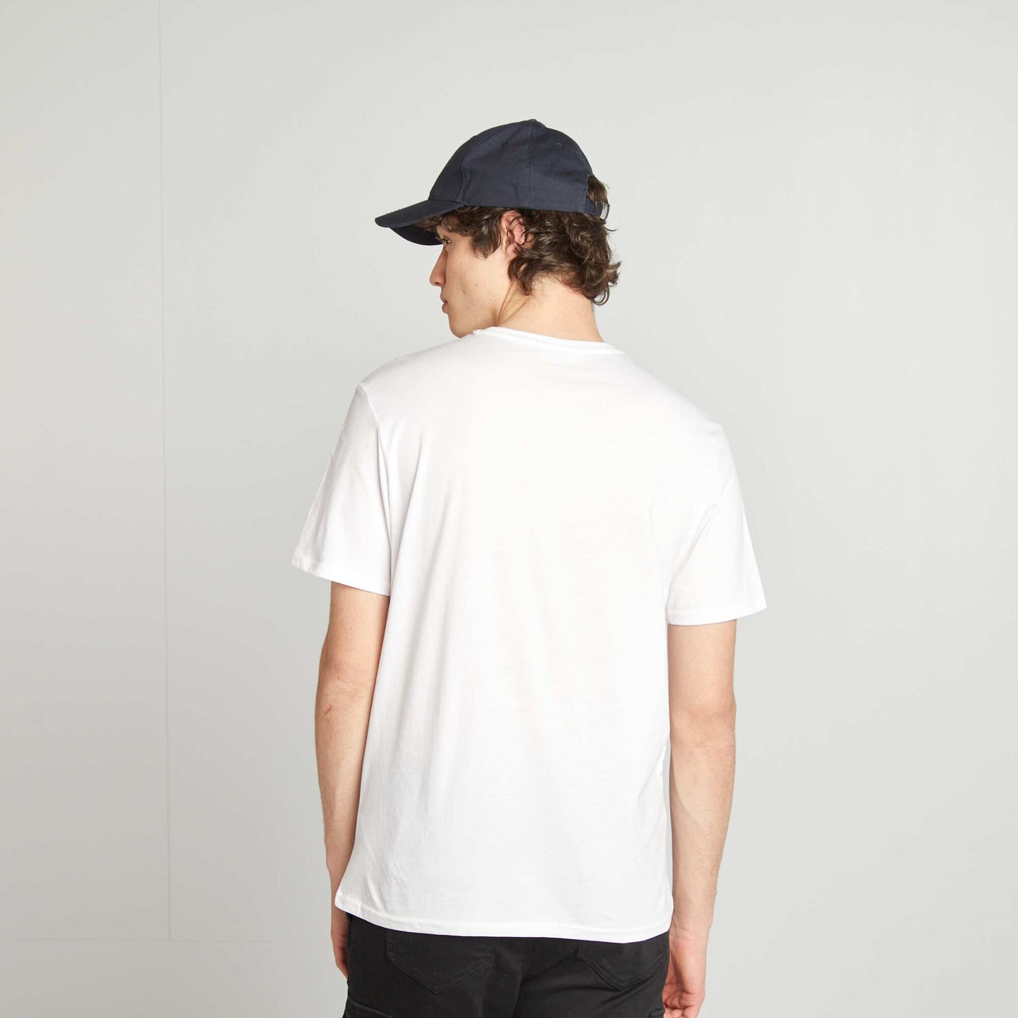 Tee-shirt en jersey imprimé BLANC